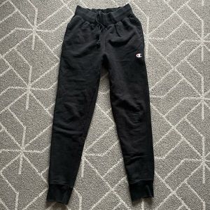 CHAMPION sweatpants womens small black joggers
